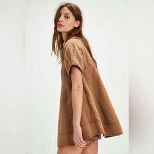 ▪️NWT Free People Sunset City Top in Toasted Coconut